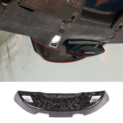 Forged Carbon Fiber Inner Rearview Mirror Base Cover Trim For Corvette C7 14-19 2