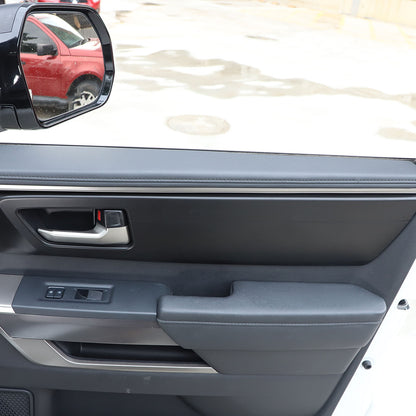 Matte Black Inner Interior Door Handle Panel Trim Cover For Toyota Tundra 2022+ 22