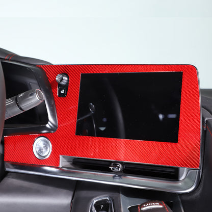 Red Real Carbon Fiber Full Interior Set Decor Trim Kit for Corvette C8 20-25 - Styles 41-45 19