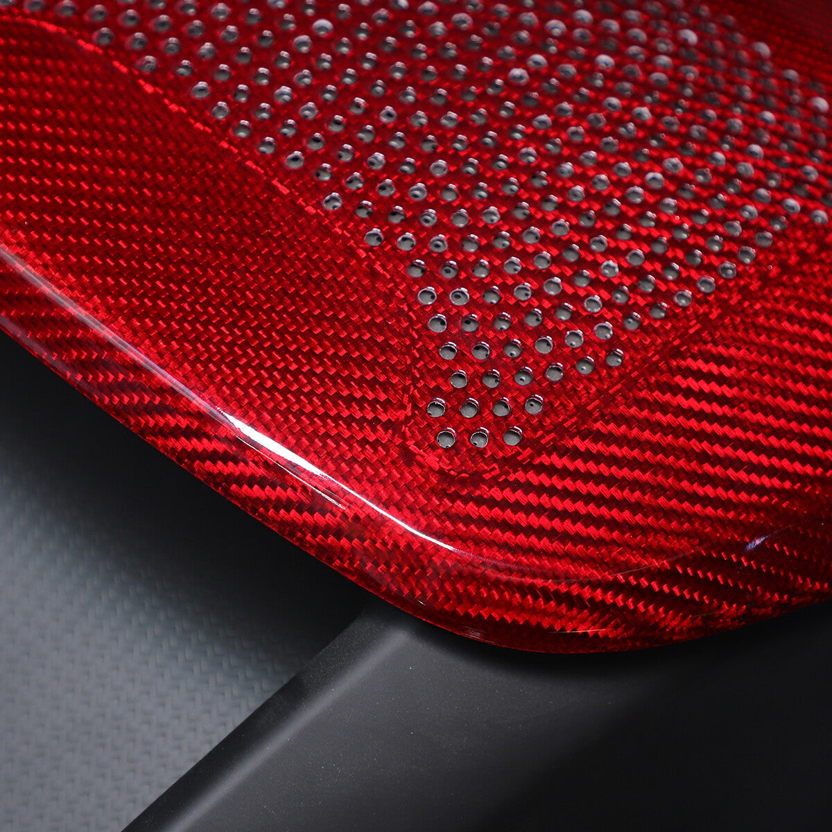 Red Real Carbon Rear Speaker Cover For Corvette C8 C8 Convertible 2LT 3LT 20-26 15