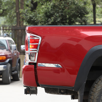 Chrome Silver Rear Taillight Trim Cover Bezel Trim For Toyota Tacoma 2016-23 US 13