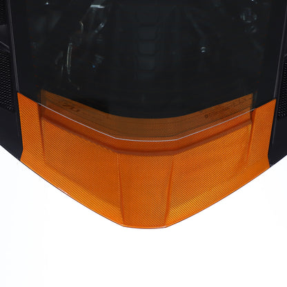 Yellow Carbon Fiber Rear Window Lower Trim Cover For 2020-2026 C8 corvette Coupe 2