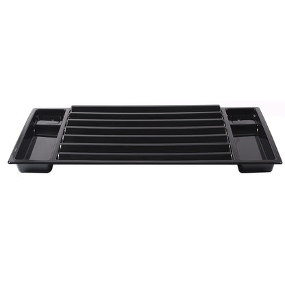 Black Hood Deck Vent Panel Handle Covers Trim W/ Handles For 03-09 Hummer H2 12
