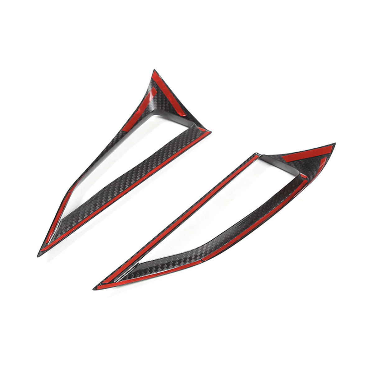 Real Carbon Fiber Interior Center Air Vent Cover Trim For Subaru WRX VB 22-24 7