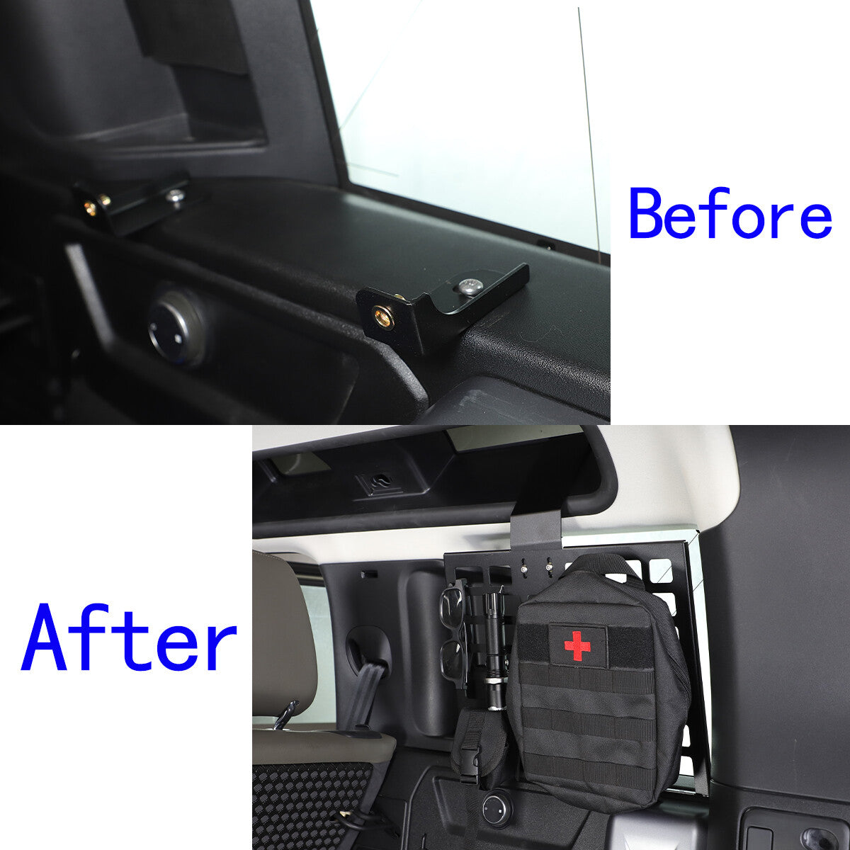 Rear Side Window MOLLE Storage Flank Panel For Land Rover Defender 110 2020-2023 6
