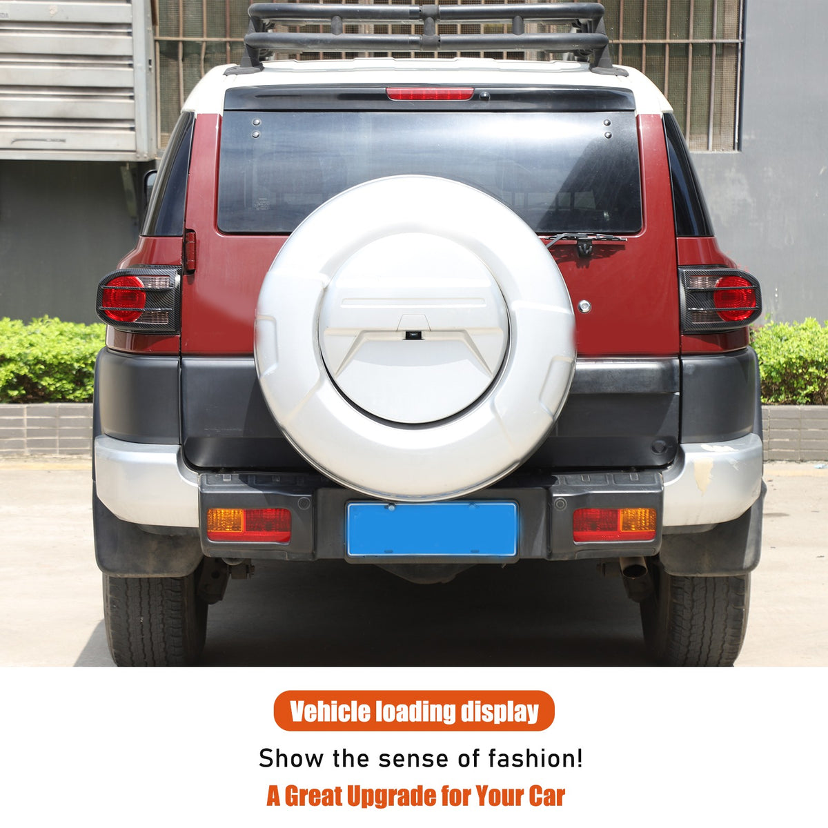 ABS Carbon Fiber Tail Light Cover Trim For Toyota FJ Cruiser 2007-2021 13