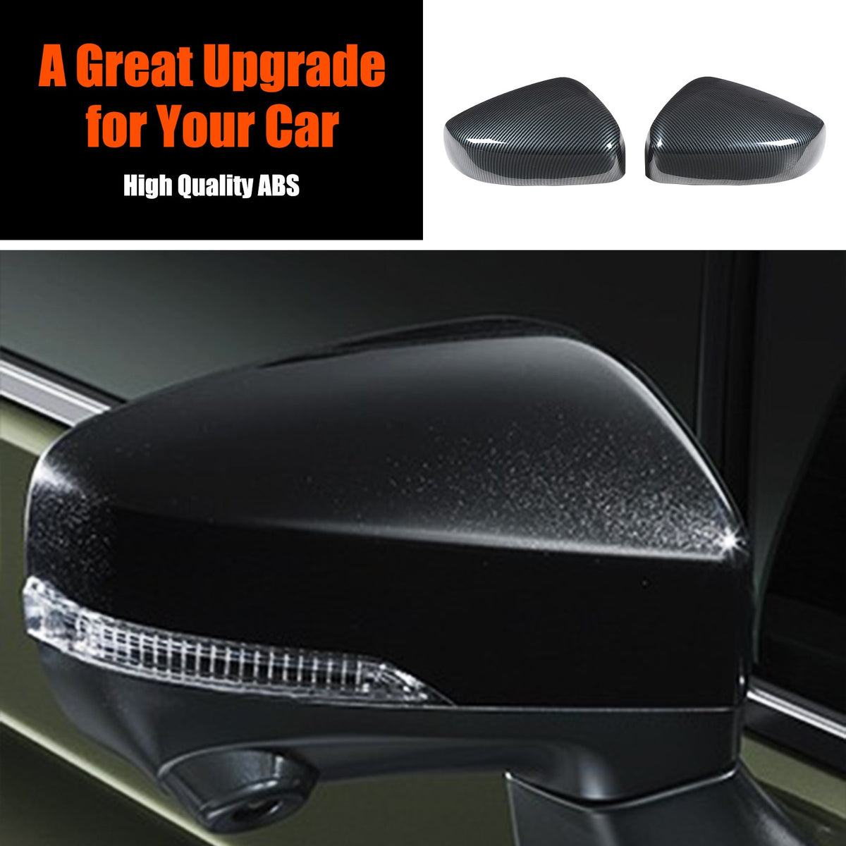 Carbon Fiber ABS Rearview Mirror Cover Trim For Subaru Outback 2026+ 11