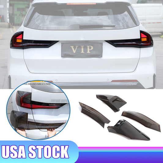 Smoked Black Rear Tail Light Guard Decor Cover Trim For BMW X1 iX1 U11 2023+ 1
