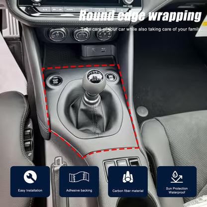 Real Carbon Fiber Center Console Gear Shift Base Trim For Nissan 400Z RZ34 MT US 4