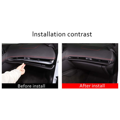 Matte Black ABS Console Dashboard Panel Trim Cover For Corvette C8 2020-25 US 9