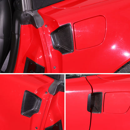 Real Carbon Fiber Exterior Door Handle Bowl Trim Cover for Corvette C6 2005-13 17