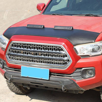 Front PU Leather Hood Cover Protector Bra Trim Cover For Toyota Tacoma 2016-23 2