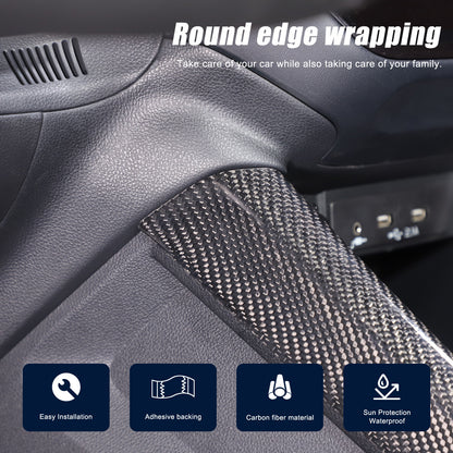 Real Carbon Fiber Side Gear Shift Box Cover Trim For Subaru WRX STI VB 2022-2024 16