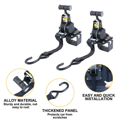 Truck Bed Retractable Ratchet Tie Down Straps Tightener For Ford Maverick 22+ US 11