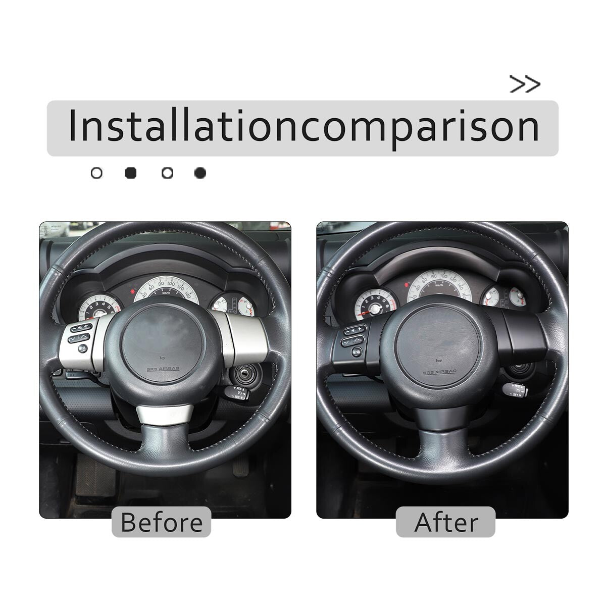 Matte Black ABS Interior Full Set Cover Trim Kit Set For FJ Cruiser 2007-2021 - Variants 1-5 16