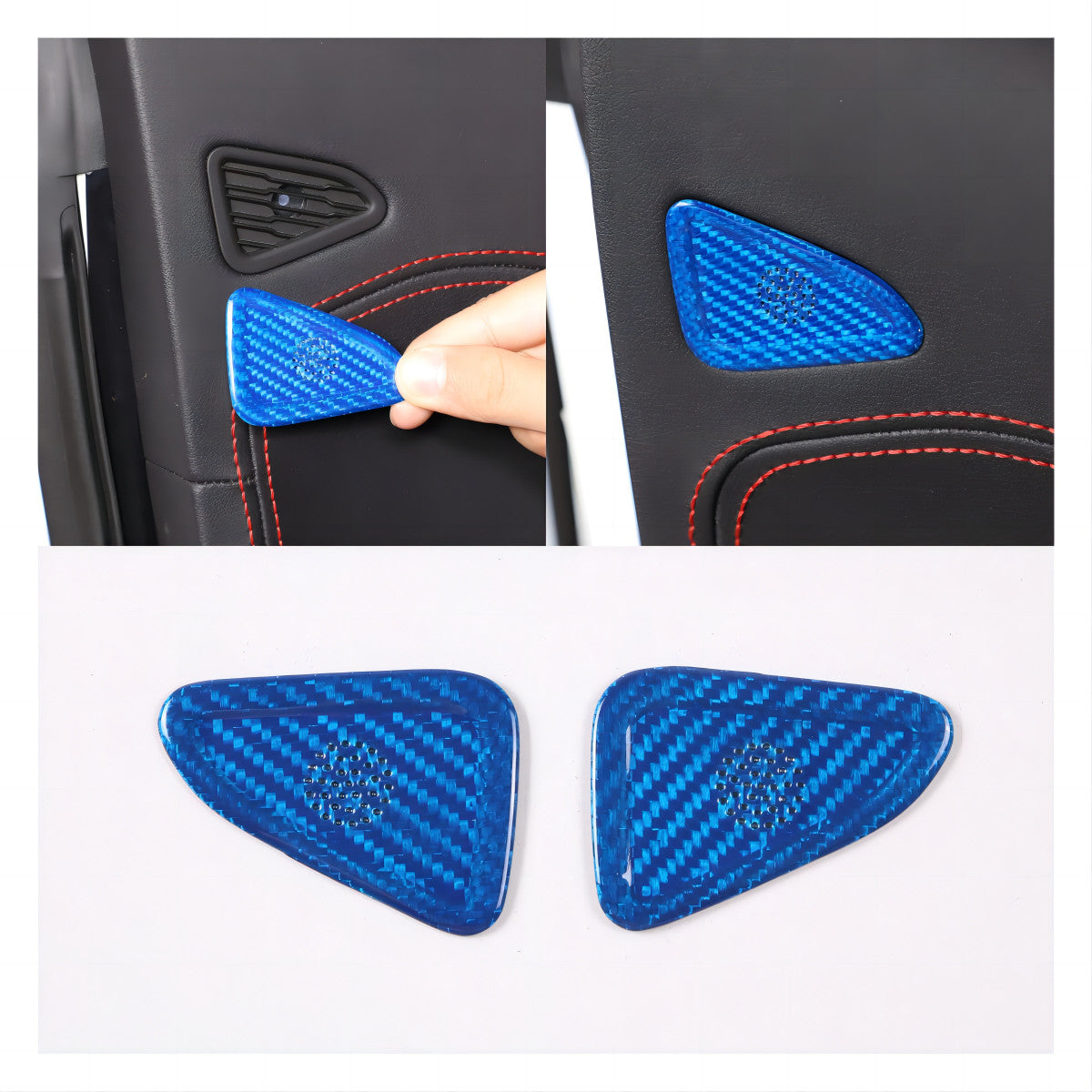 Blue Real Carbon Fiber Full Interior Set Decor Trim Kit for Corvette C8 20-25 - Variants 21-25 3