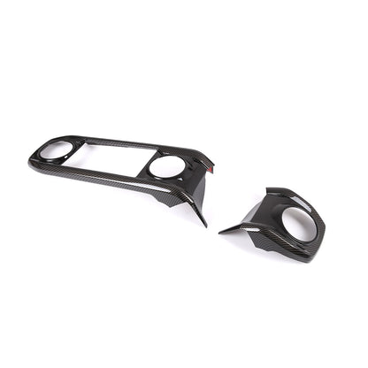ABS Carbon Dashboard U Shape Air Vent Outlet Cover trim For Toyota Tacoma 16-23 21