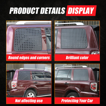 Exterior Rear Quarter Door Window Pillar Cover Trim For Honda Pilot 2003-2008 21