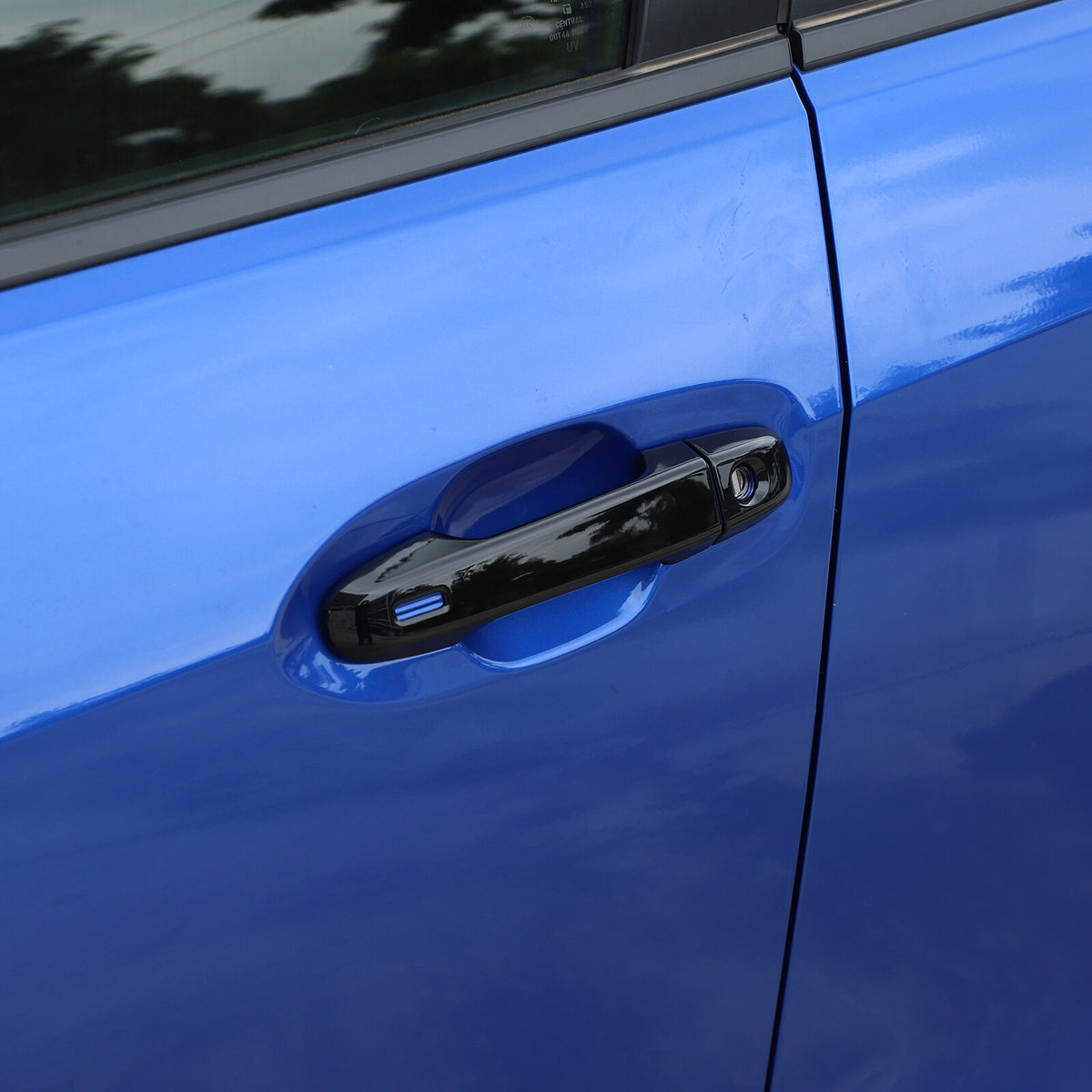 Glossy Piano Black Exterior Door Handle Window Louver Trim For Subaru WRX 22-25 41