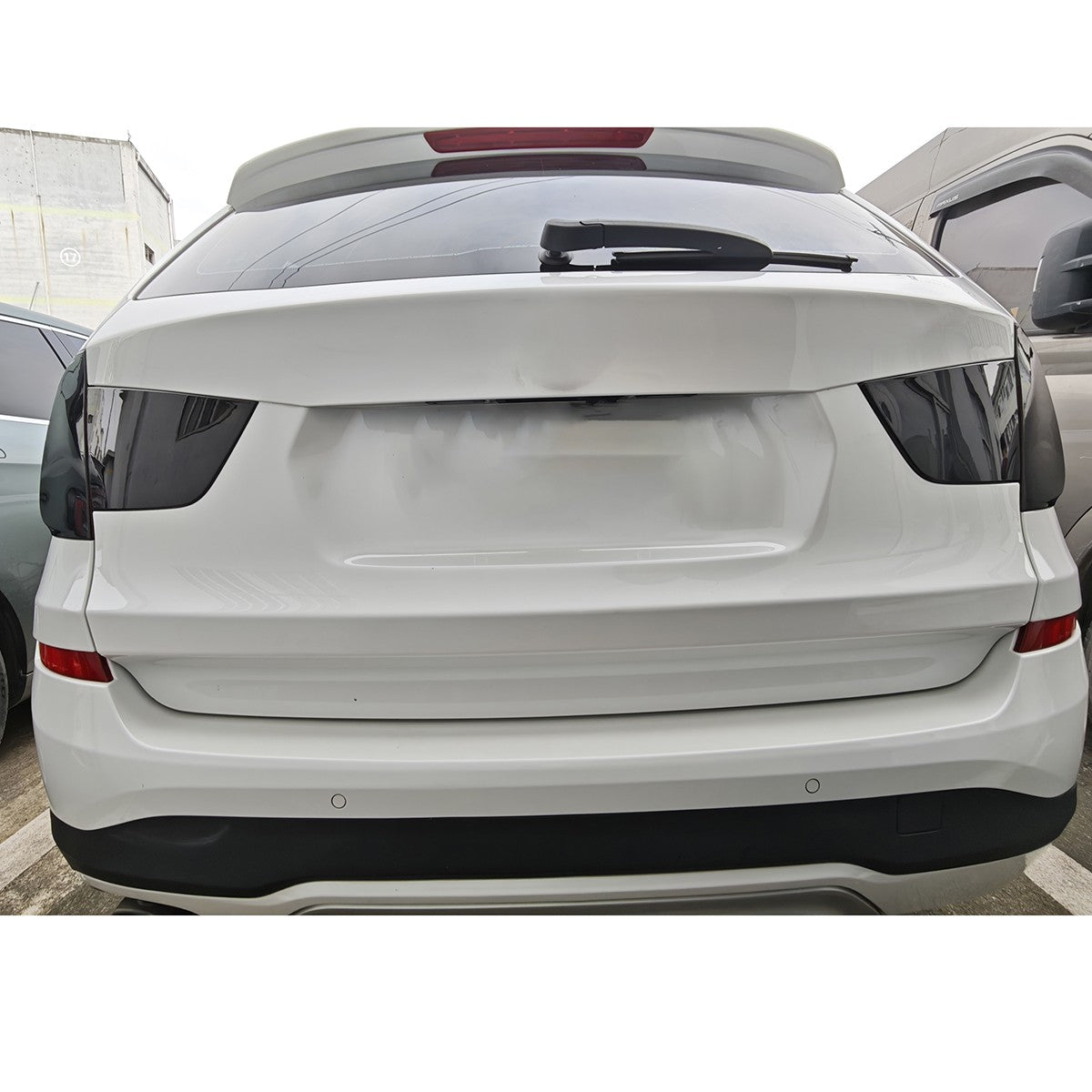 Black Smoked Gray ABS Taillight Cover Trim For BMW X3 F25 2011-2017 US 21