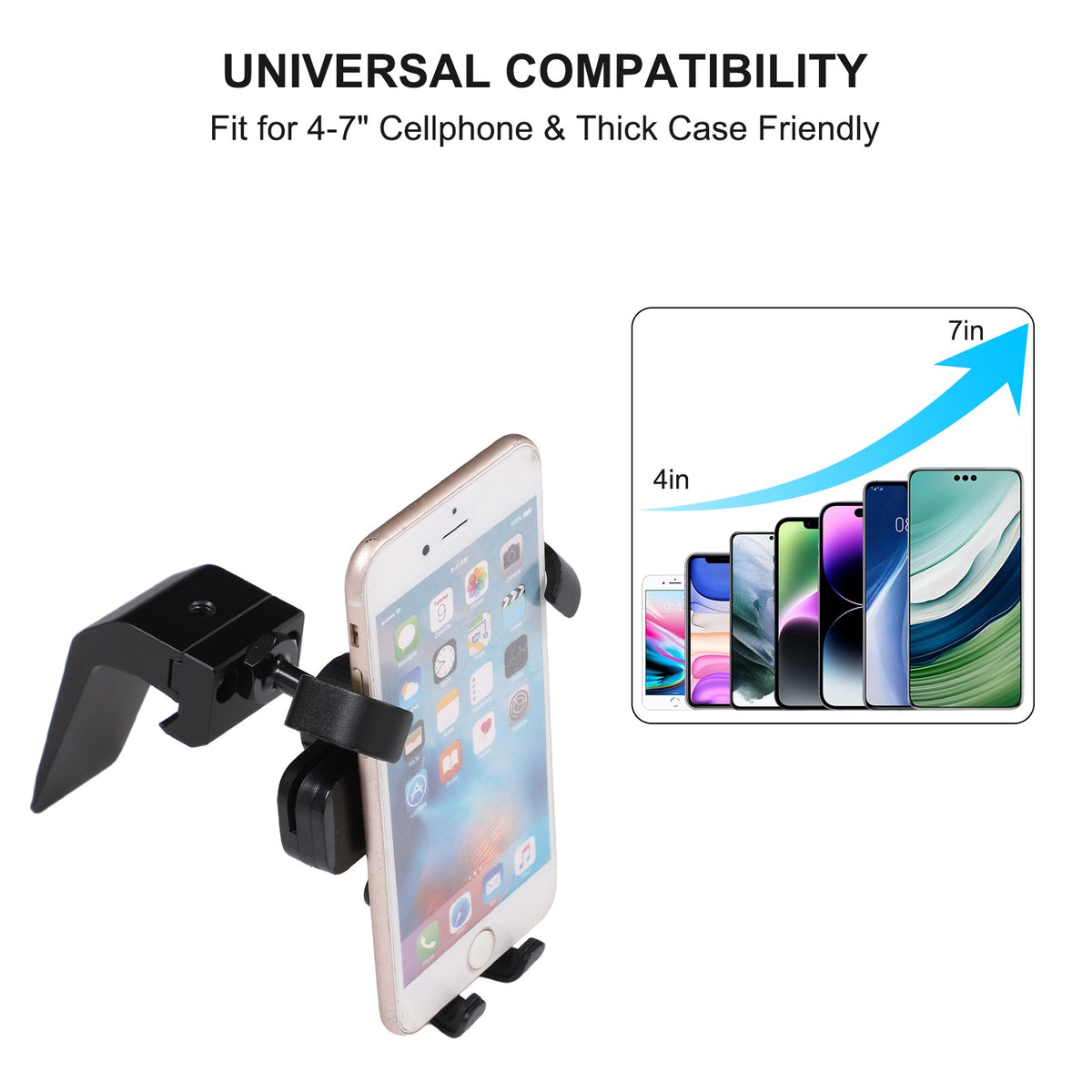 Navigation Screen Phone Mount Bracket For Toyota Land Cruiser LC250 2024+ US 5