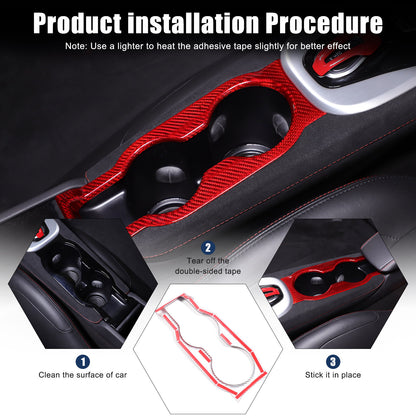 Red Real Carbon Fiber Interior Center Console Cover Trim For Lotus EMIRA 2021-25 7