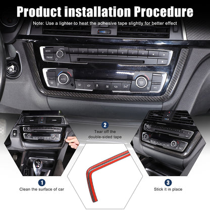 Real Carbon Fiber Center Trim For BMW 3/4 Series F30/F32/F80/F82 M3 M4 2014-19 6
