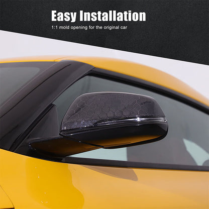 Honeycomb Carbon Fiber Side Mirror Cover Trim Fit For Toyota Supra A90 2019-24 7