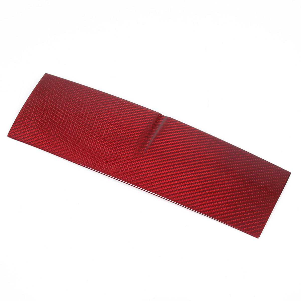 Red Carbon Fiber Console Navigation Upper Panel Cover Trim For Jaguar F-TYPE 13+ 18