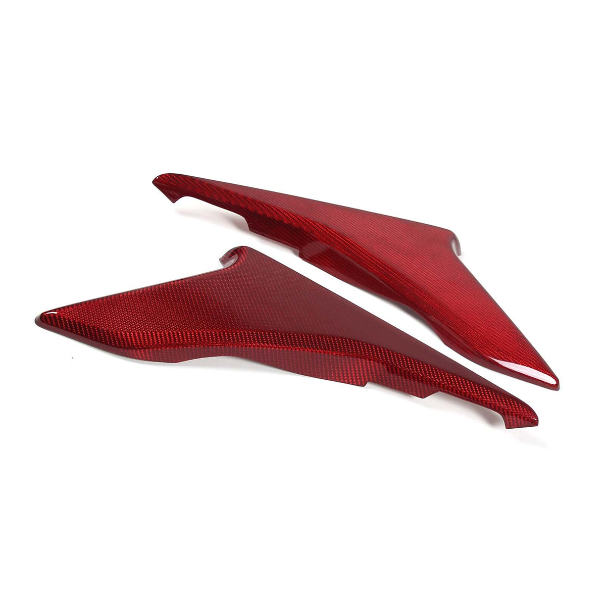 Red Real Carbon Fiber Interior Trim for Corvette C8 20-25 89