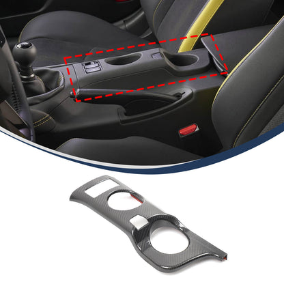 Real Carbon Fiber Center Console Cup Holder Panel Trim for Nissan 400Z 12