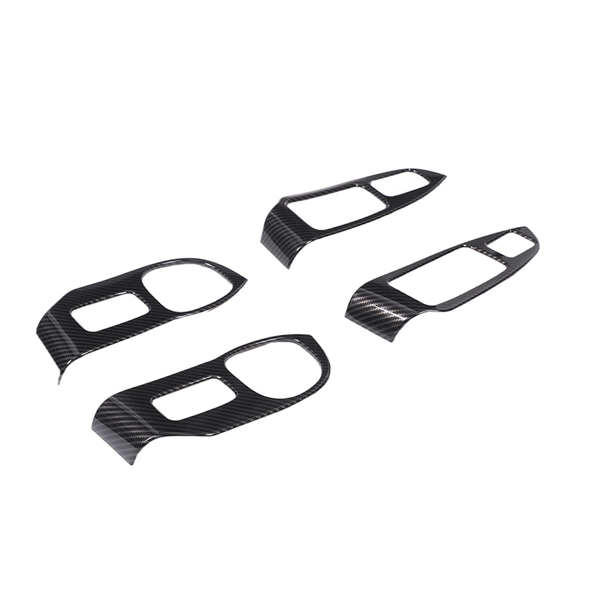 ABS Carbon Fiber Window Lift Switch Button Trim Frame For Honda Pilot 2003-2008 24