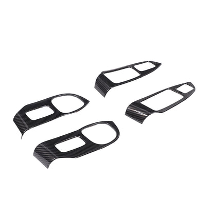 ABS Carbon Fiber Window Lift Switch Button Trim Frame For Honda Pilot 2003-2008 24