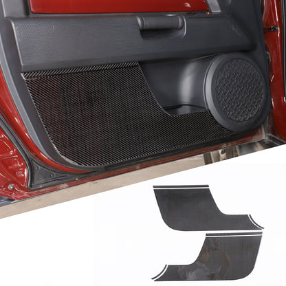 Carbon Fiber Front Door Anti-kick Panel Sticker For Toyota FJ Cruiser 2007-2021 1