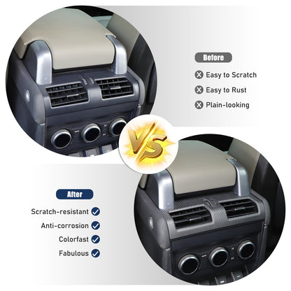 Matte Real Carbon Fiber Rear Air Vent Frame Trim For LR Defender L663 2020-2023 23