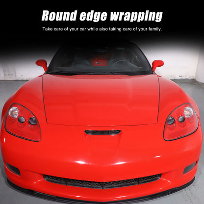 Real Carbon Fiber Front Engine Hood Bonnet Air Vent Trim For Corvette C6 2005-13 14