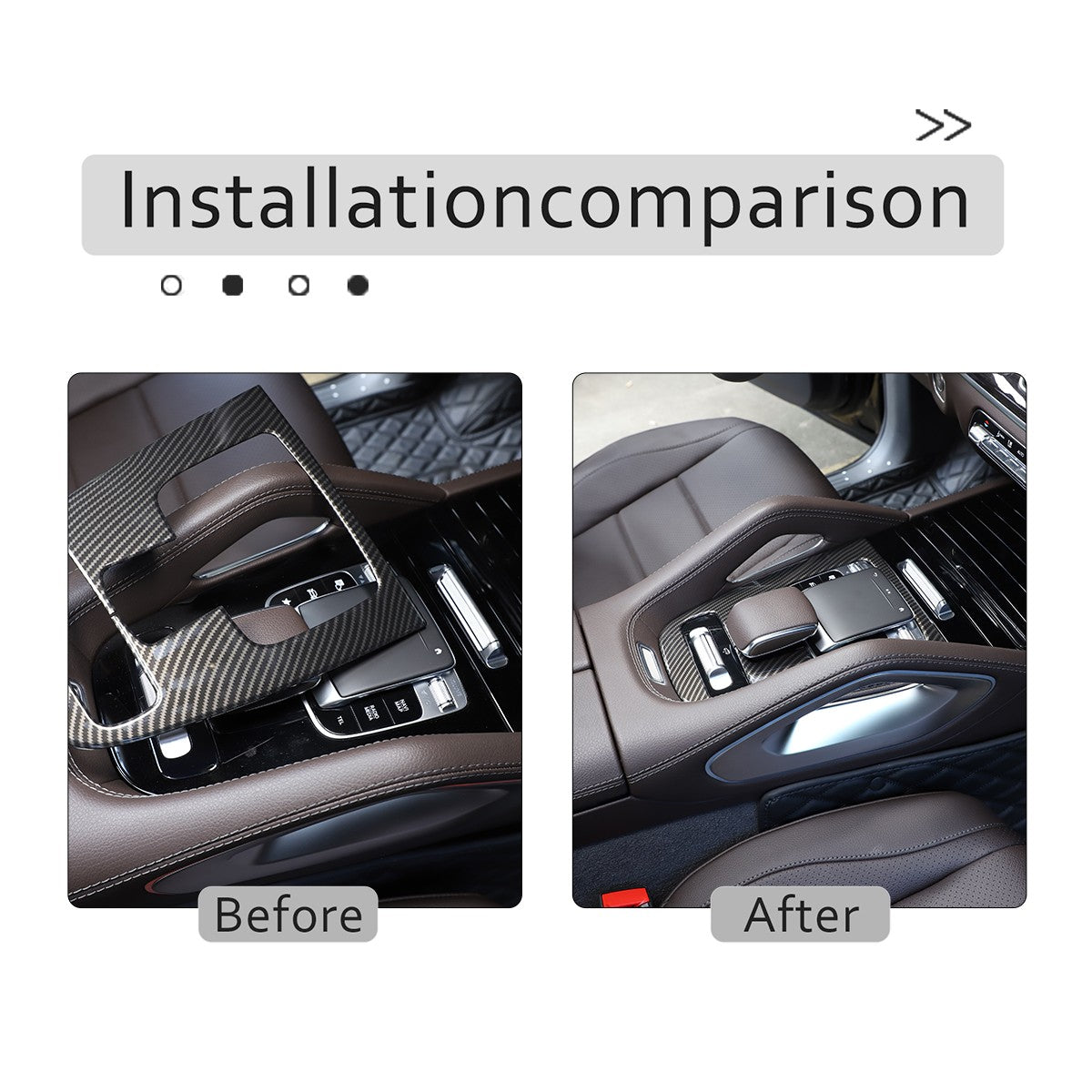 ABS Carbon Fiber Interior Center Trim Set For Benz GLE W167 GLS X167 2020-2022 14