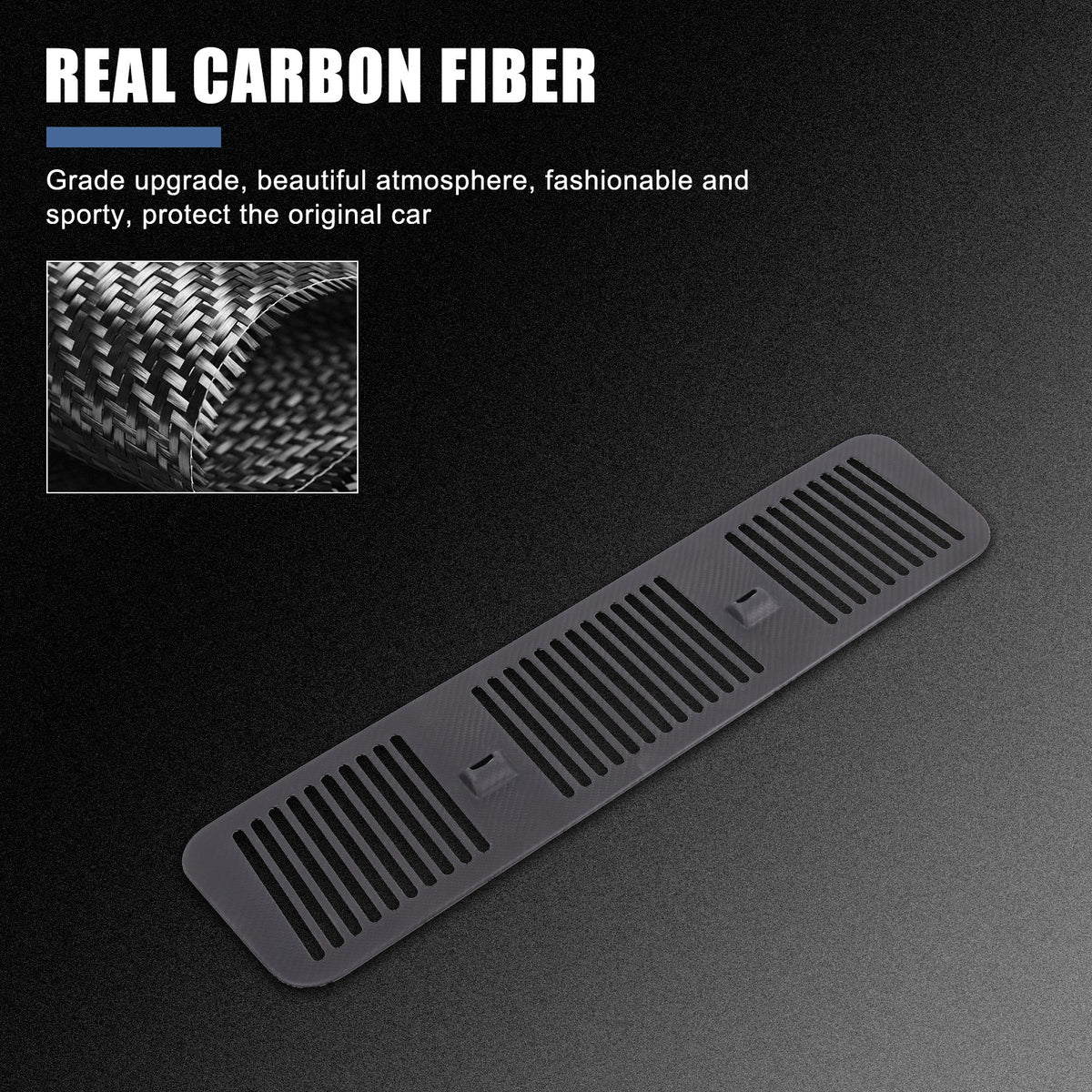 Matte Real Carbon Fiber Hood Air Vent Trim Panel For Benz G-Class W463 2006-2018 16