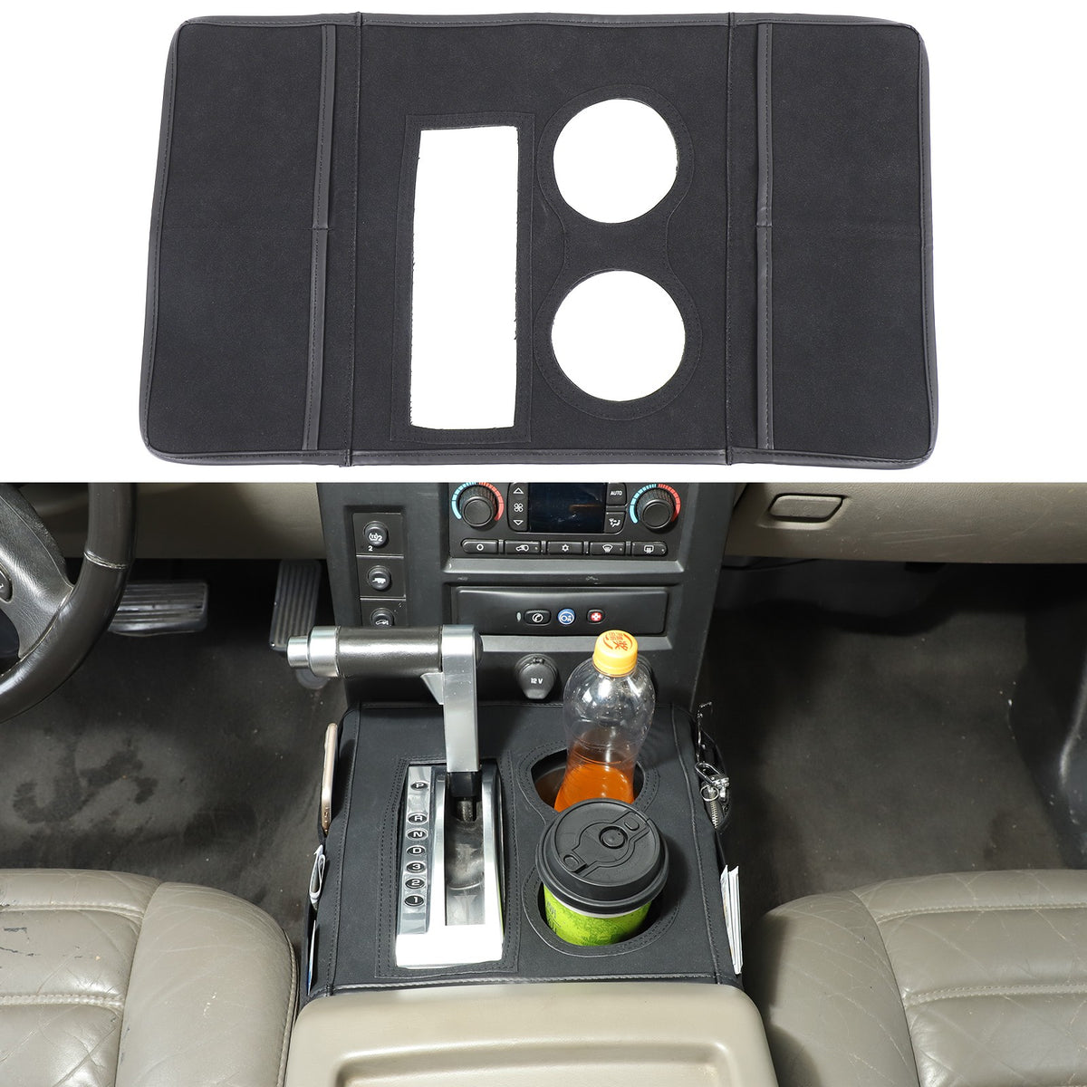 Suede Cloth Center Console Gear Shift Trim Cover For Hummer H2 2003-2009 US 3