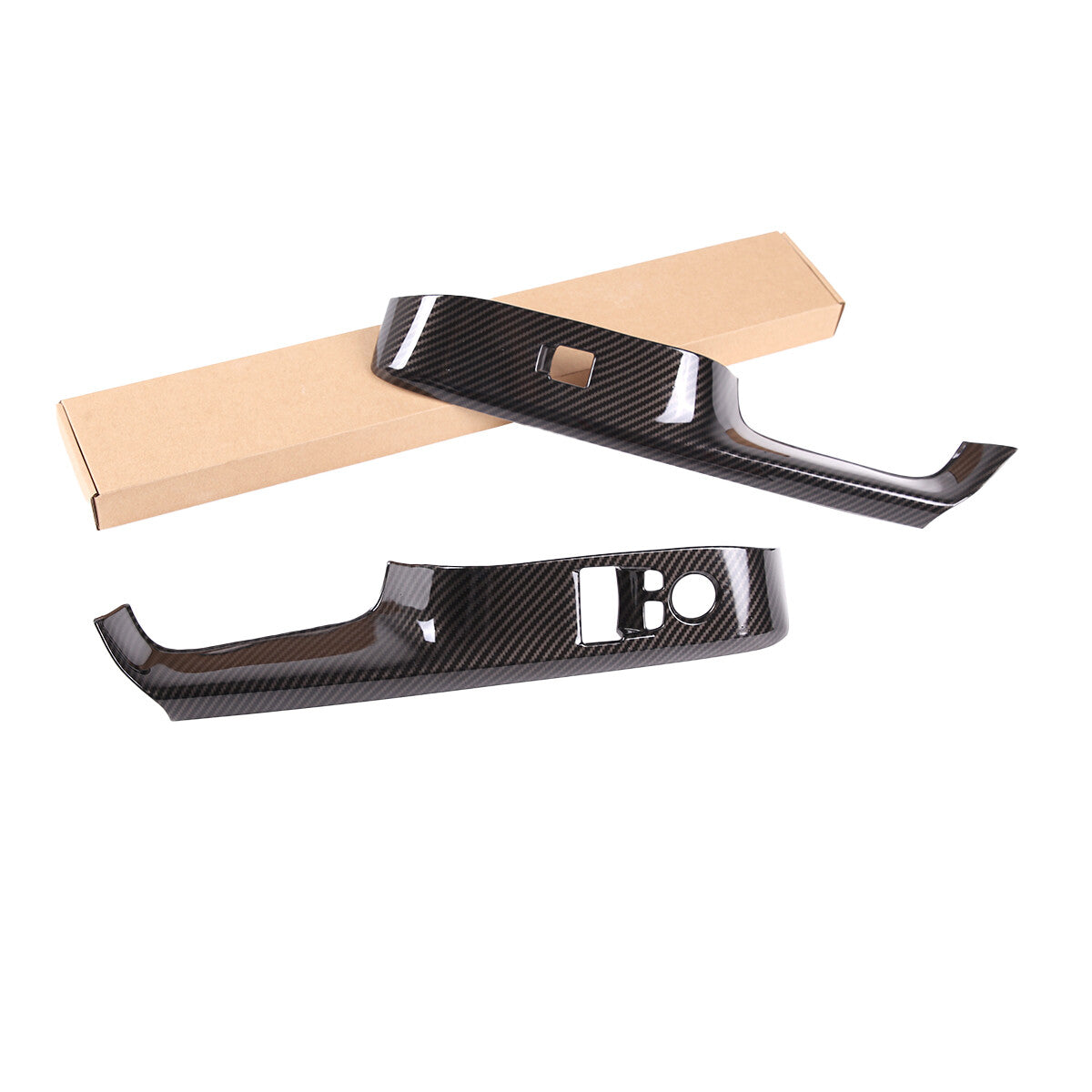 4pcs Carbon Fiber ABS Window Lift & Door handle Cover Trim For Supra A90 19-24 8