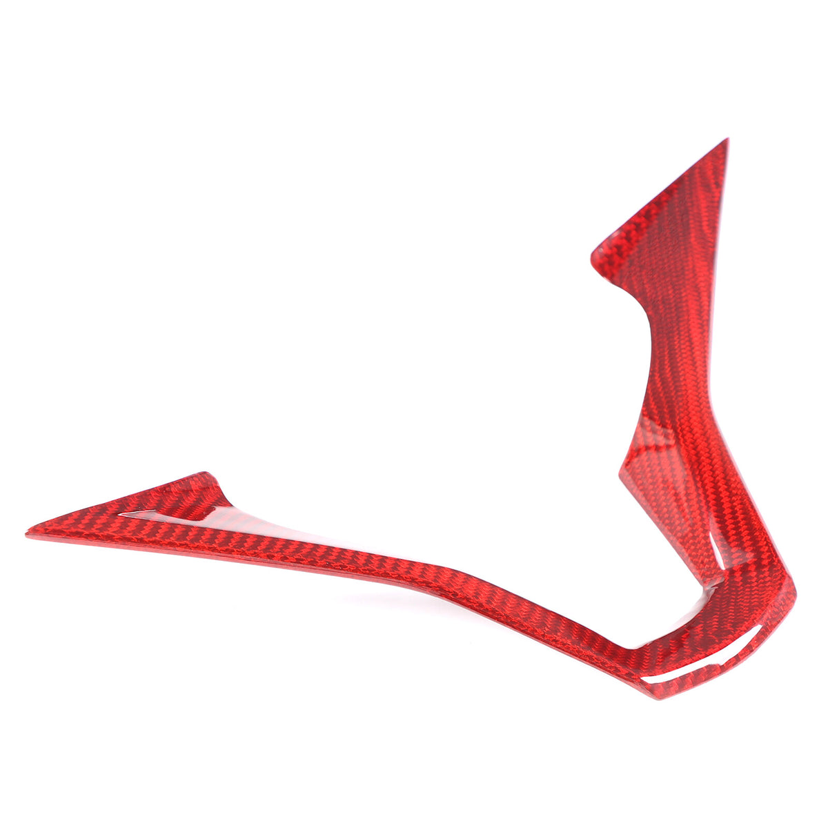 Red Real Carbon Fiber Steering Wheel Base Cover Trim For Cadillac Escalade 2021+ 9