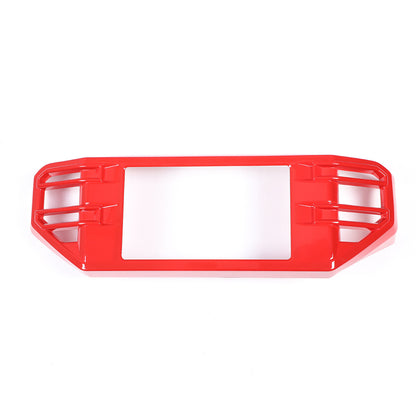 3pcs Red Center Control Air Outlet Frame Cover Trim For Toyota Tundra 2022-2026 11