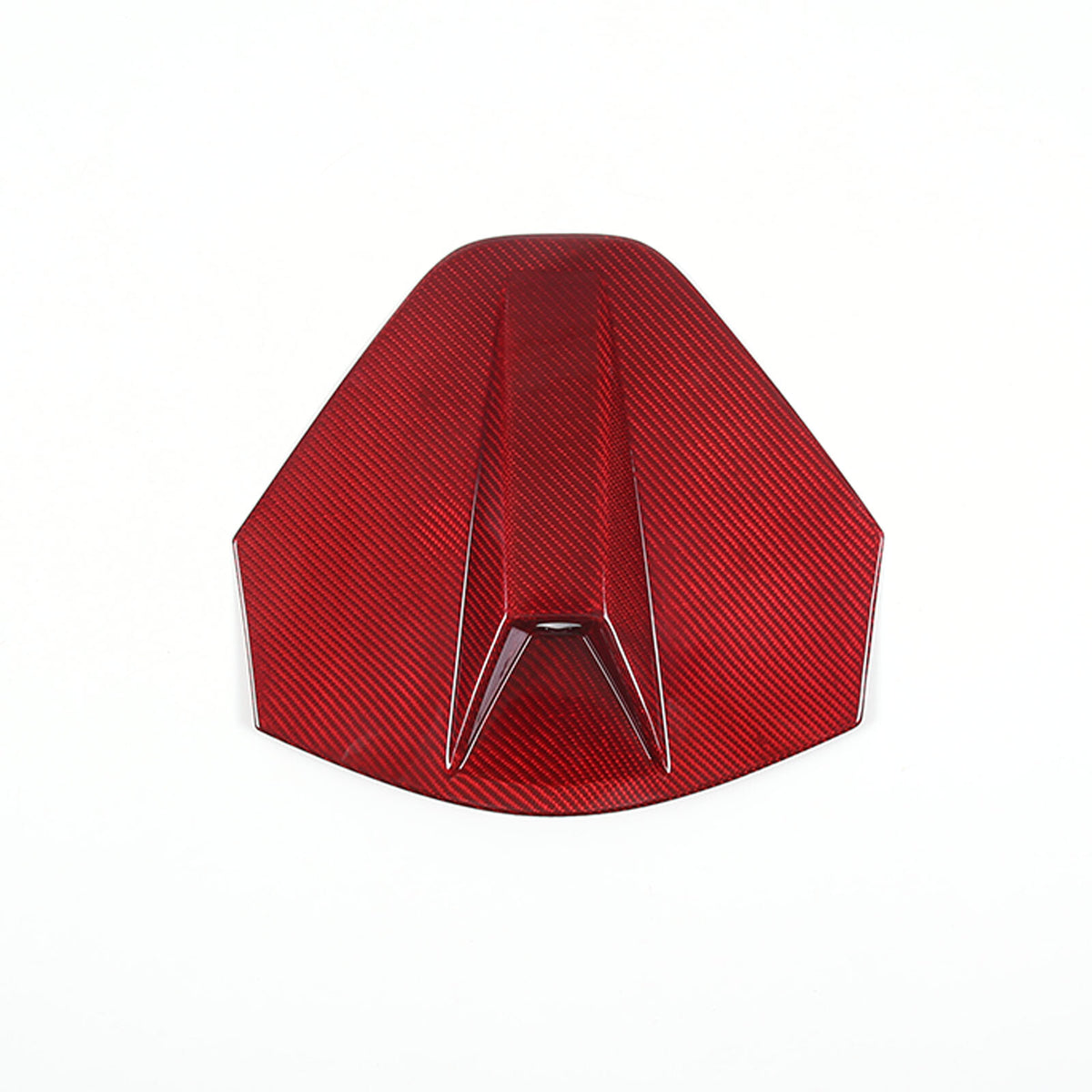 Red Real CARBON FIBER Rear Decklid Camera Cover For 20-Up Corvette C8 Coupe 9