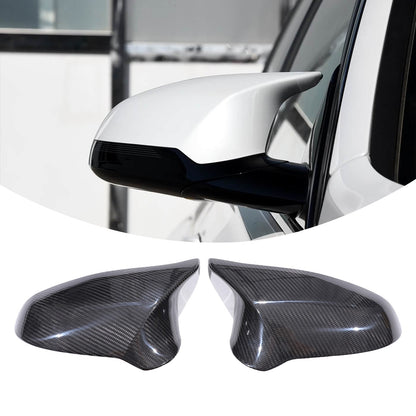 Real Carbon Fiber Side Mirror Cover Trim For BMW M3 F80 M4 F82 2015-2019 2
