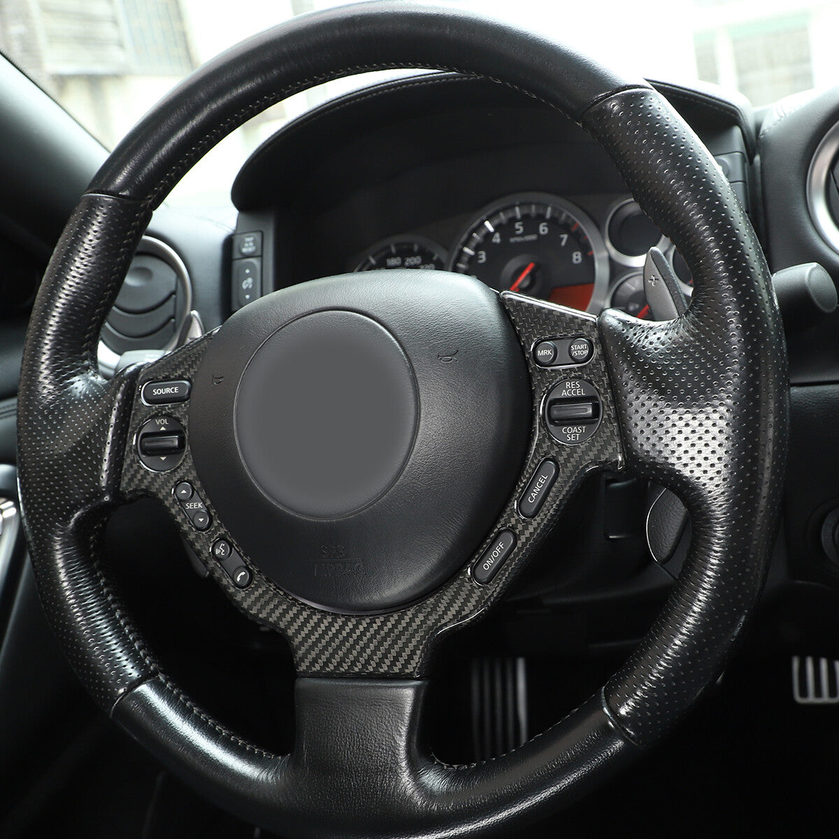 Real Carbon Fiber Interior Set Cover Trim Kit For  Nissan GTR R35 2008-2016 US 62