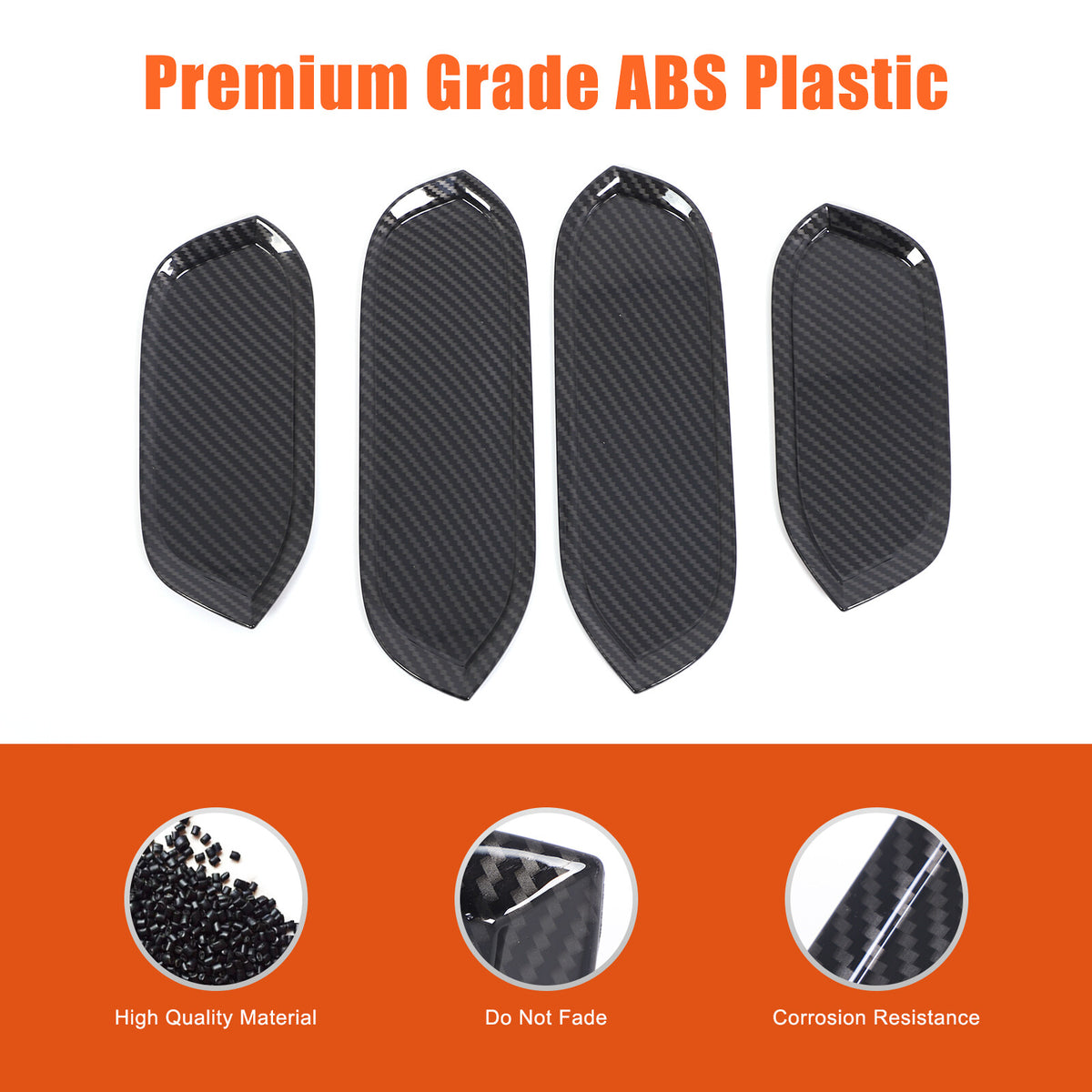 ABS Carbon Fiber Door Panel Armrest Handle Bowl Trim For Honda Pilot 03-08 US 15
