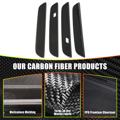 Real Carbon Fiber Outer Door Handle Trim For BMW 4 series G23 430i 440i 2022-23 7
