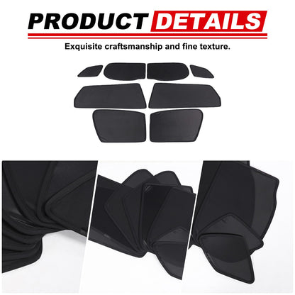 Full Window Mesh Screen Sun Shade Cover Net For BMW X3 G45 2025 5