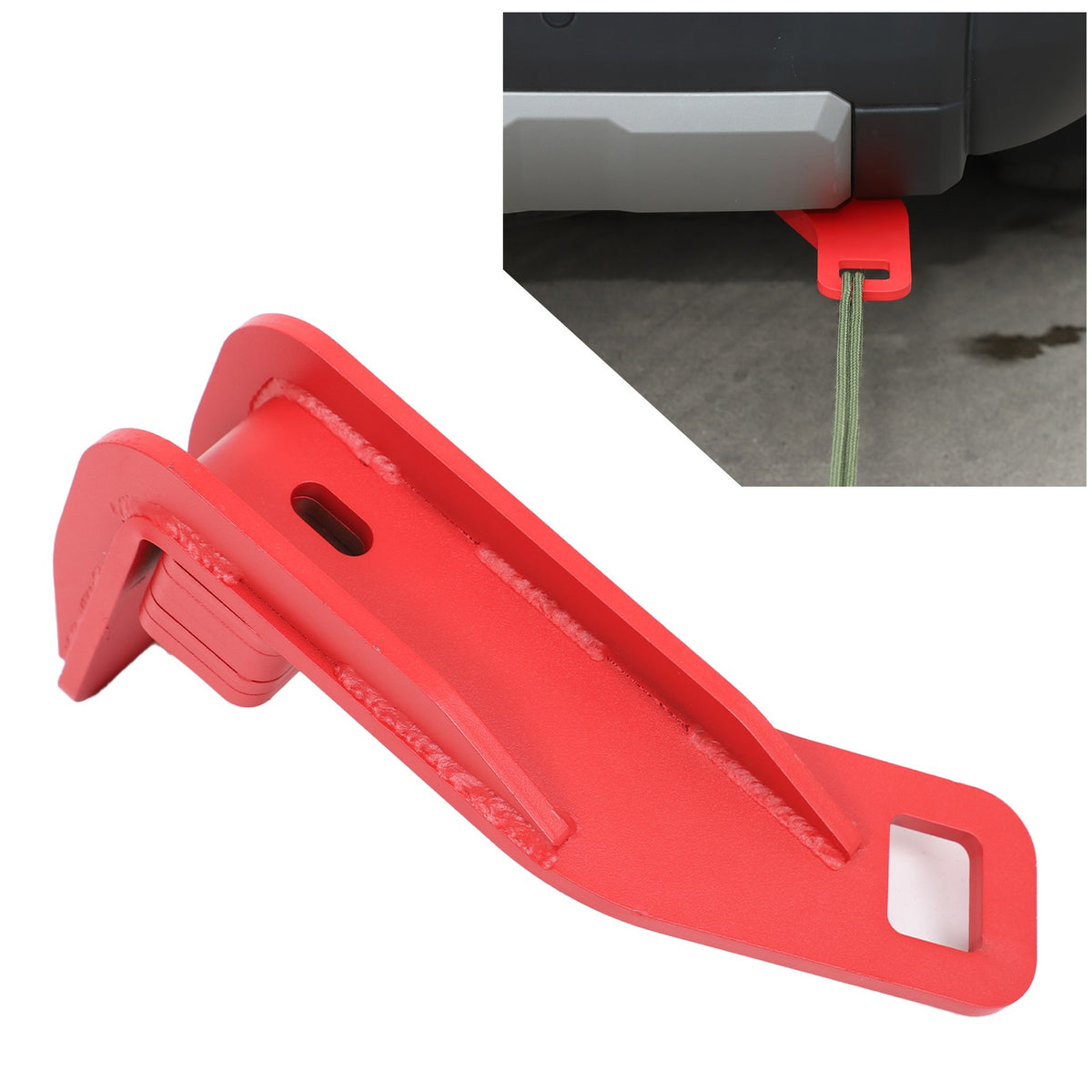 Red Rear Bumper Right Side Tow Hook For Toyota Land Cruiser Prado LC250 2024+ 18
