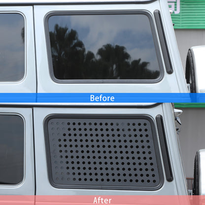 Alloy Trunk Quarter Window Cover Trim for Benz G-class W463 G500 G55 G65 04-18 11